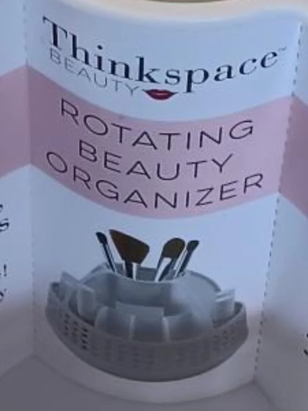 THINKSPACE Rotating Beauty Organizer White NEW
